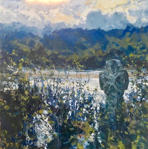 - Oil on Board, Painting by John Brenton, measuring 31 x 31 cm (H x W) framed at 51 x 51 cm £850